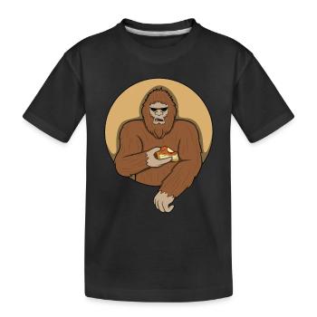 Tarte aux pommes - T-shirt bio Premium Enfant - noir - Devant