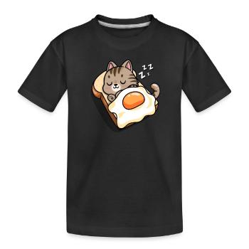Brown Tabby Cat - Kids' Premium Organic T-Shirt - black - Front