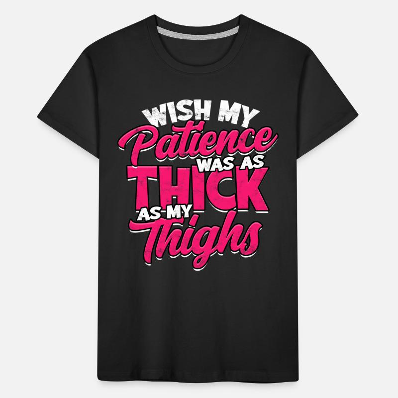 thick thick thighs thick thighs thighs Kids' Premium Organic T-Shirt