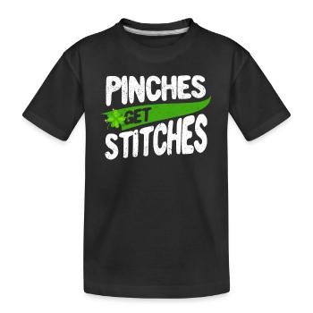St Patrick’s Day Clover Lucky Irish Pinches Get - T-shirt bio Premium Enfant - noir - Devant