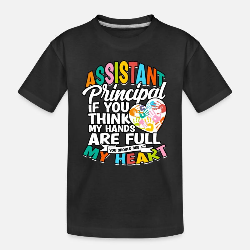 schulleiter stellvertretender schulleiter geschenk - Kinder Premium Bio T-Shirt - Schwarz