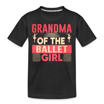 Danseuse de ballet Grand-mère Ballet - T-shirt bio Premium Enfant - noir - Devant