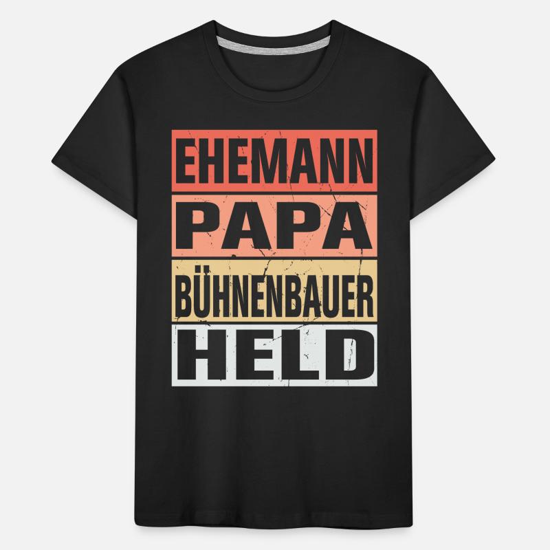 Busfahrer Vater Ehemann Held Kinder Premium Bio T-Shirt