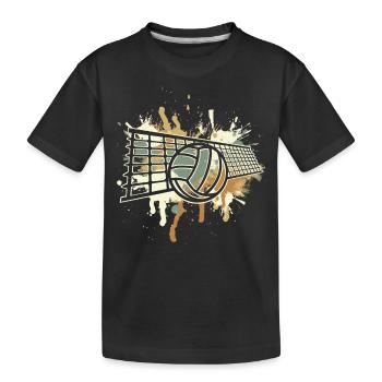 Volley-ball - T-shirt bio Premium Enfant - noir - Devant