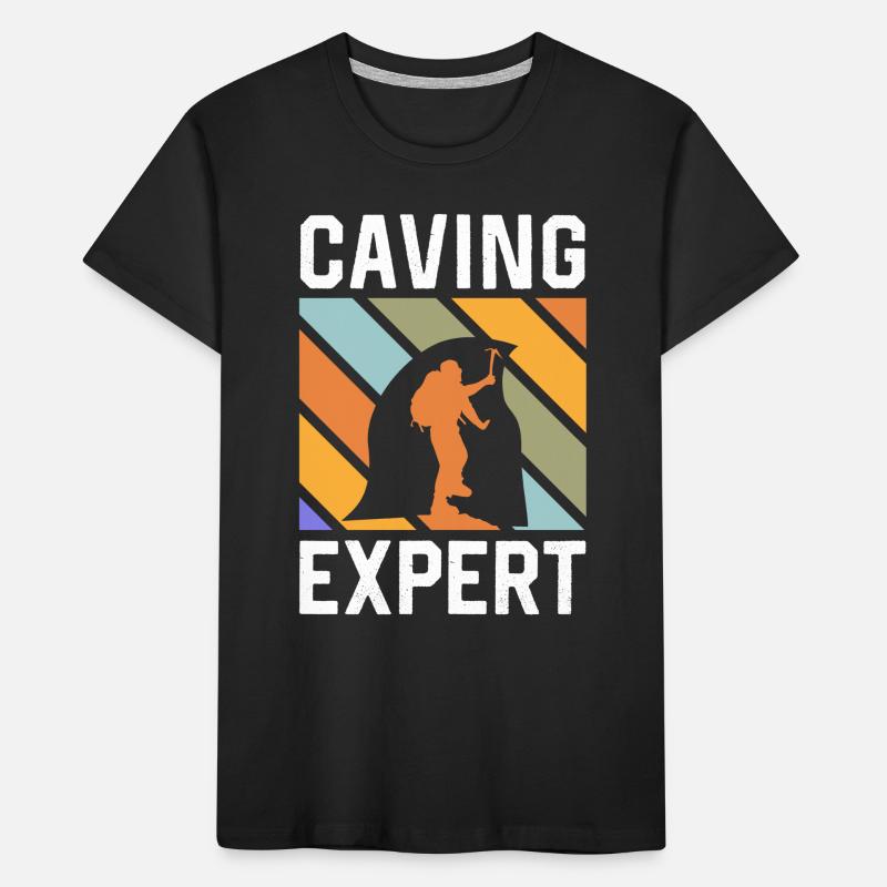 Cave Exploring Cave Caving Caving Cave Kids' Premium Organic T-Shirt