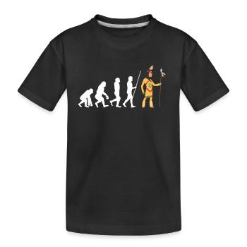 Native American Indian Abenaki - Kinder Premium Bio T-Shirt - Schwarz - Vorne