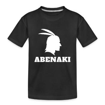 Native American Indian Abenaki - Kinder Premium Bio T-Shirt - Schwarz - Vorne