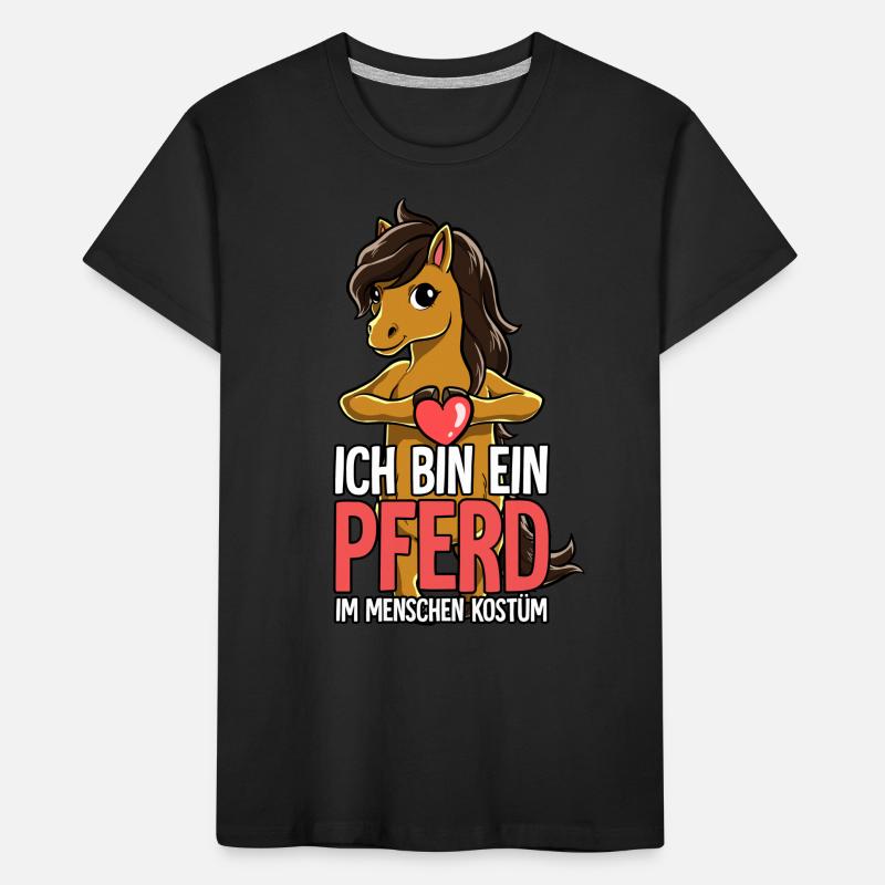 Ich Bin Ein Pferd Kinder Premium Bio T-Shirt