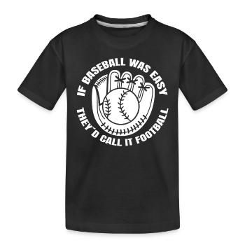 Cadeau de baseball Jeu de baseball Amateurs de baseball - T-shirt bio Premium Enfant - noir - Devant
