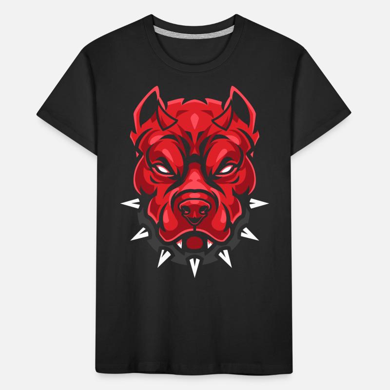 Devil Pit Bull Dog Kids' Premium Organic T-Shirt