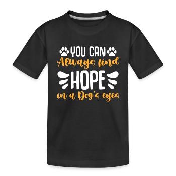 Abandoned Pets You Can Always Find Animal Shelter - Kids' Premium Organic T-Shirt - black - Front