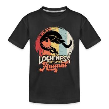Cadeau d’idée cadeau Lochlochlochness - T-shirt bio Premium Enfant - noir - Devant