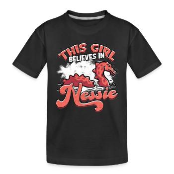 Cadeau d’idée cadeau Lochlochlochness - T-shirt bio Premium Enfant - noir - Devant