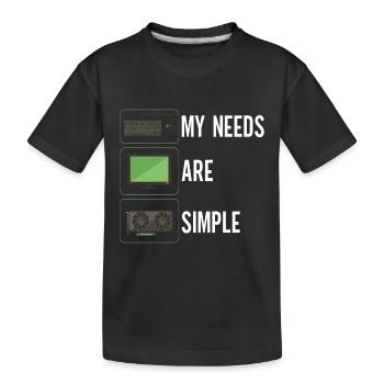 Programmer Computer Scientist - Kids' Premium Organic T-Shirt - black - Front