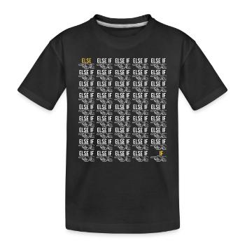 Programmer Computer Scientist - Kids' Premium Organic T-Shirt - black - Front