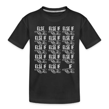 Programmierer Informatiker - Kinder Premium Bio T-Shirt - Schwarz - Vorne
