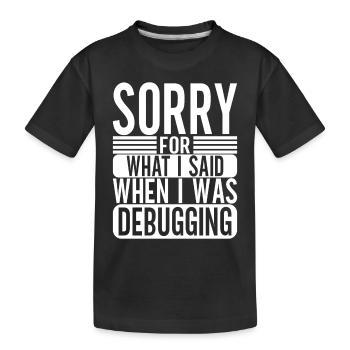 Programmer Computer Scientist - Kids' Premium Organic T-Shirt - black - Front