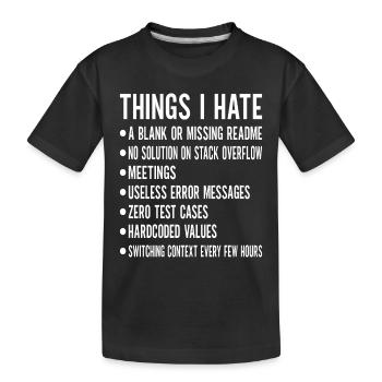 Programmer Computer Scientist - Kids' Premium Organic T-Shirt - black - Front