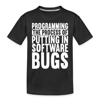 Programmer Computer Scientist - Kids' Premium Organic T-Shirt - black - Front