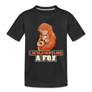 Roux Gingembre Cheveux roux Drôle Gingembre Cheveux Renard - T-shirt bio Premium Enfant - noir - Devant