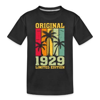 Original limited edition of 1929 - Kids' Premium Organic T-Shirt - black - Front