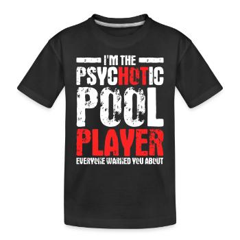 Idée cadeau billard Billard Player Pool Snooker - T-shirt bio Premium Enfant - noir - Devant