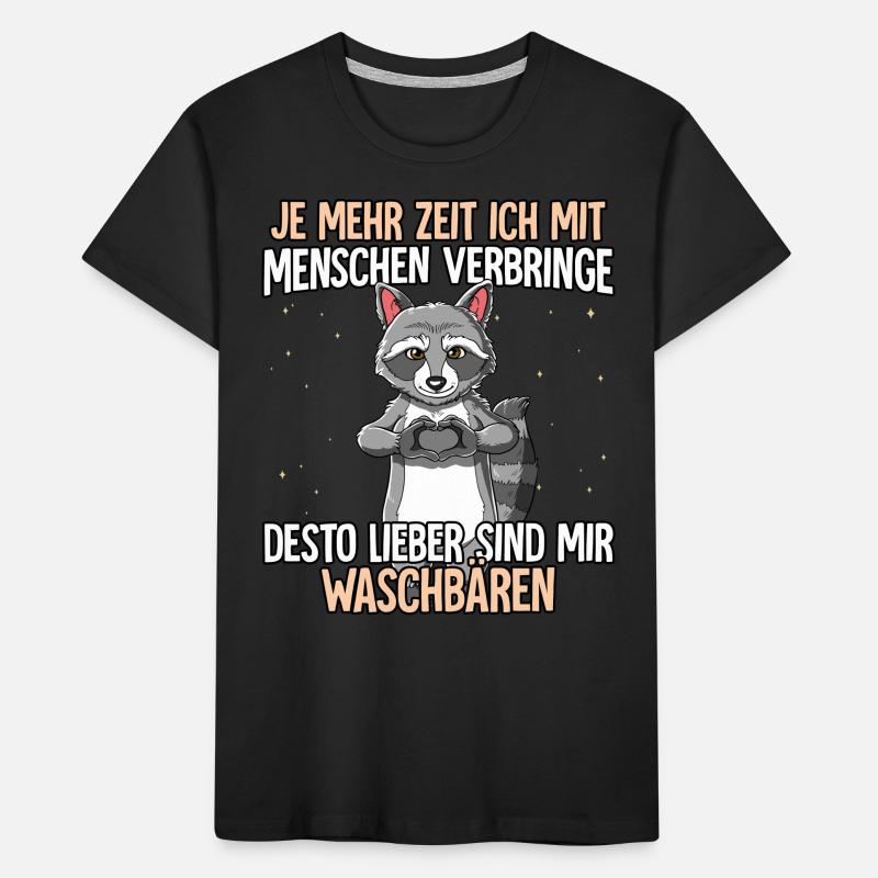 Waschbär Kinder Premium Bio T-Shirt