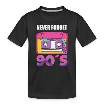 Cassette Type Vintage Cassette Retro Cassette Love - T-shirt bio Premium Enfant - noir - Devant