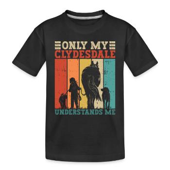 Clydesdale ReiterUnd Zugpferdebesitzer - T-shirt bio Premium Enfant - noir - Devant