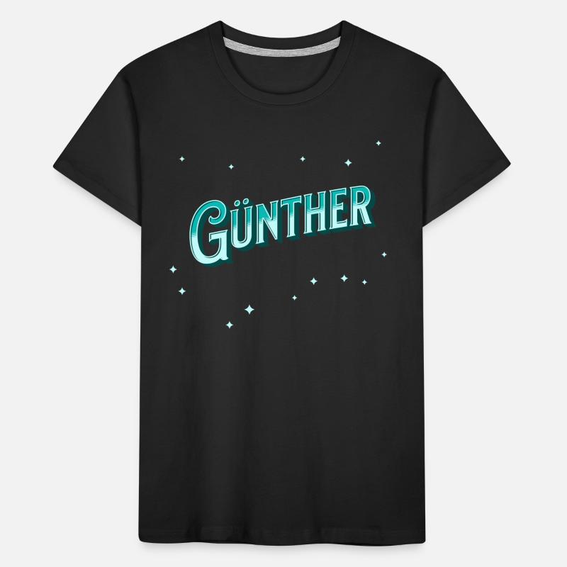 Günther's name personalized Kids' Premium Organic T-Shirt