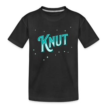 Knut Namen personalisiert - Kinder Premium Bio T-Shirt - Schwarz - Vorne