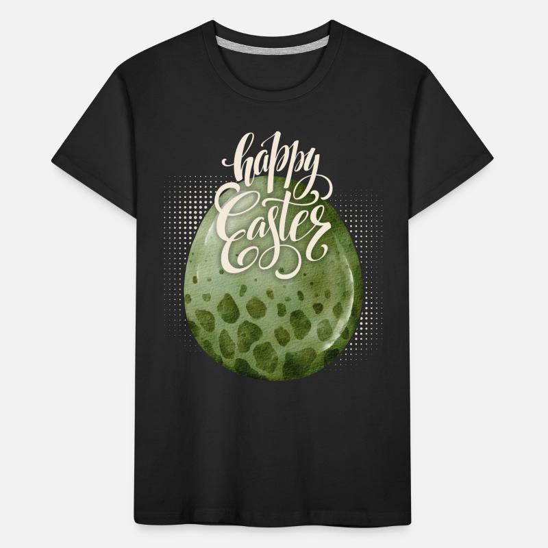 Easter, Dinosaur Egg, Happy Easter Typography Kids' Premium Organic T-Shirt