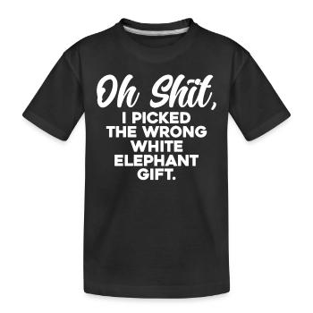 Funny sayings - Kids' Premium Organic T-Shirt - black - Front