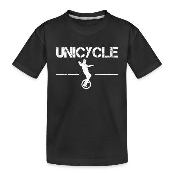 Monocycle - T-shirt bio Premium Enfant - noir - Devant