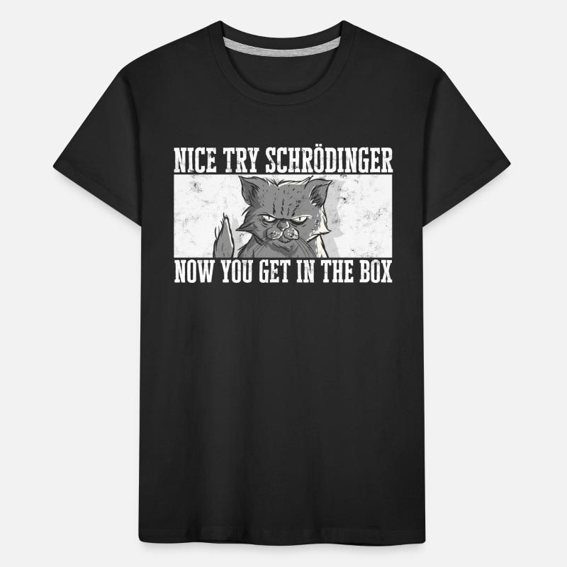 Schrodinger's cat Alive Dead quantum physics Kids' Premium Organic T-Shirt