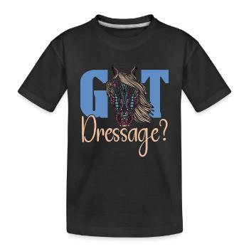 Dressage Got Dressage L'équitation aime les équidés - T-shirt bio Premium Enfant - noir - Devant