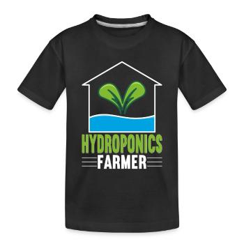 Hydroponie Jardinage intérieur Horticulture - T-shirt bio Premium Enfant - noir - Devant