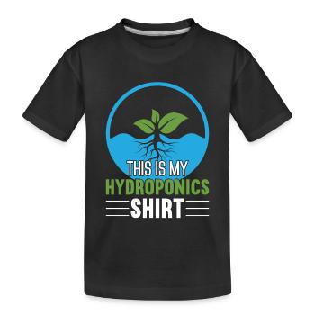 Hydroponie Jardinage intérieur Horticulture - T-shirt bio Premium Enfant - noir - Devant
