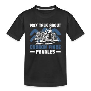 Drachenboot Und Drachenbootmannschaft - Kinder Premium Bio T-Shirt - Schwarz - Vorne
