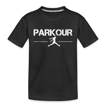 Parkour - Kids' Premium Organic T-Shirt - black - Front