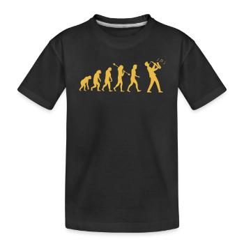 Saxophone Saxophoniste Saxophoniste - T-shirt bio Premium Enfant - noir - Devant