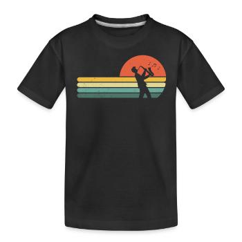 Saxophone Saxophoniste Saxophoniste - T-shirt bio Premium Enfant - noir - Devant
