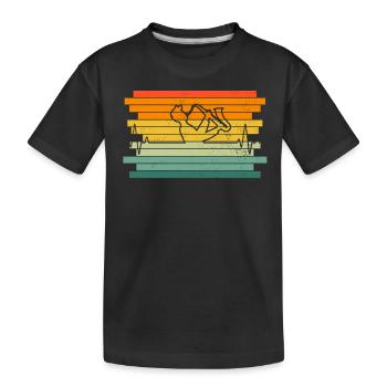 Saxophone Saxophoniste Saxophoniste - T-shirt bio Premium Enfant - noir - Devant