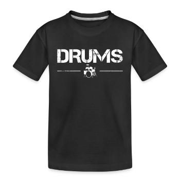 Percussion - T-shirt bio Premium Enfant - noir - Devant