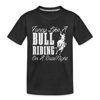 Bull Riding Fancy Like A Bull Riding Rodeo Cowboy - T-shirt bio Premium Enfant - noir - Devant