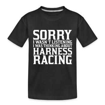 Désolé de ne pas avoir écouté - Cheval - T-shirt bio Premium Enfant - noir - Devant