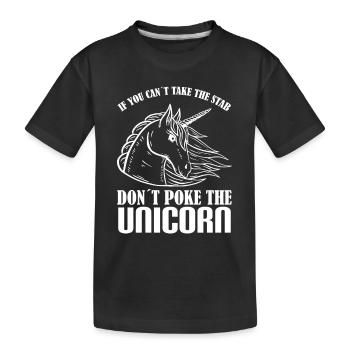Si vous ne supportez pas la piqûre, ne vous cognez pas - T-shirt bio Premium Enfant - noir - Devant