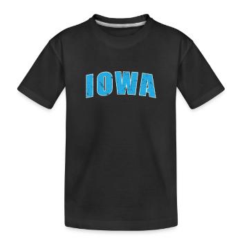 Iowa États-Unis Amérique État - T-shirt bio Premium Enfant - noir - Devant
