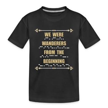 Radio amateur Nous étions Wanderers Opérateur radio amateur - T-shirt bio Premium Enfant - noir - Devant