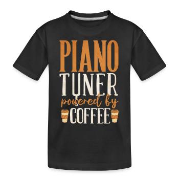 Pianiste, professeur de piano, pianiste, - T-shirt bio Premium Enfant - noir - Devant